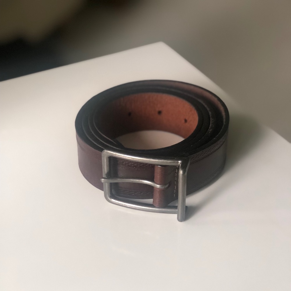 NWOT Topman Brown Leather Belt